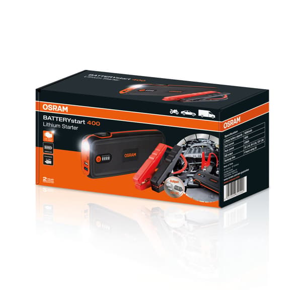 Osram Jumpstarter litium 400 12V16800mAh
