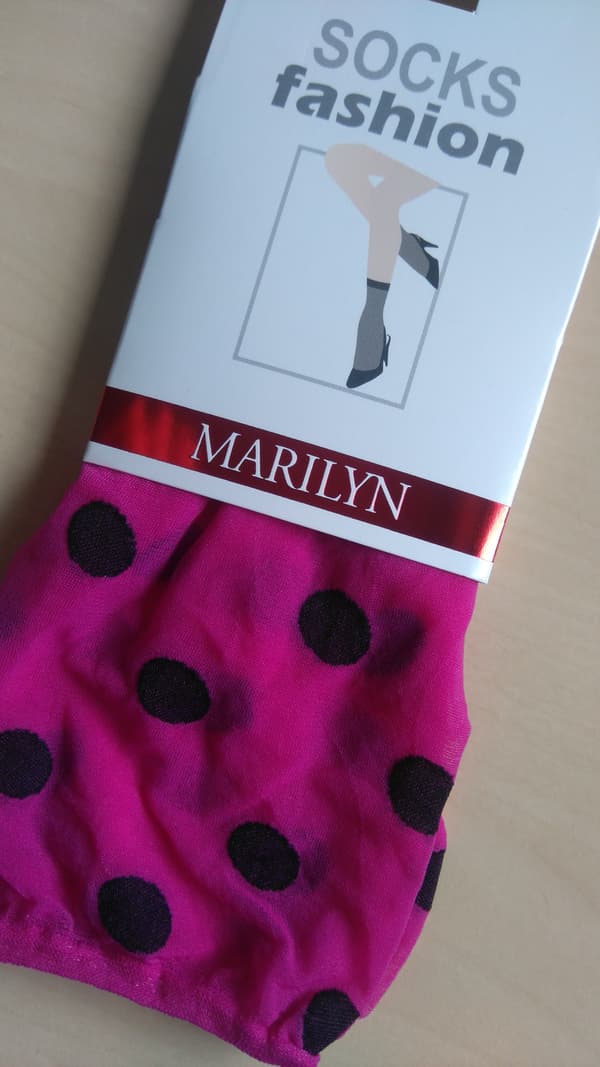 Strømpebukser tynde strømper med prikker Forte store prikker Marilyn one size