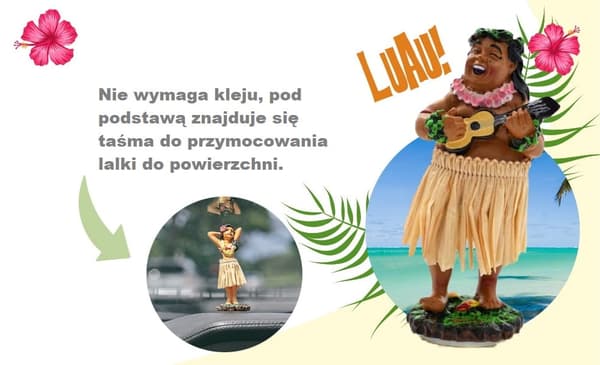 HULA DUKKE KAUAI KYLLING 845.850
