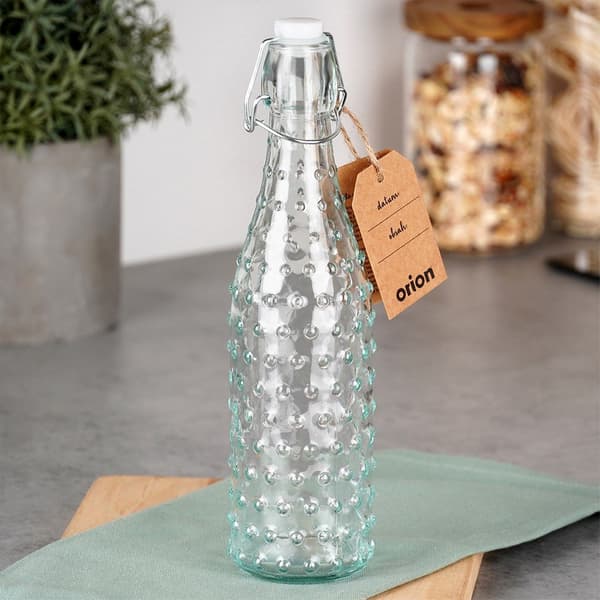 Lasinen pullo klipsillä 500 ml