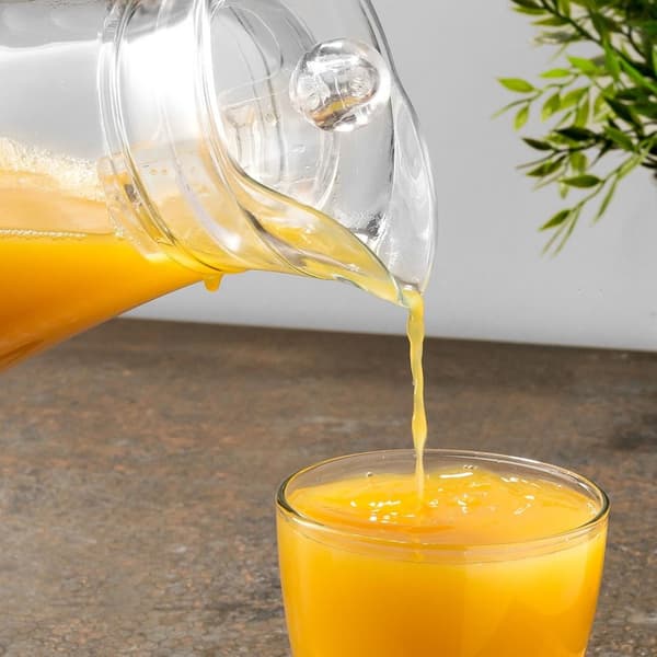 Lasinen kannu kannella 1,4 l