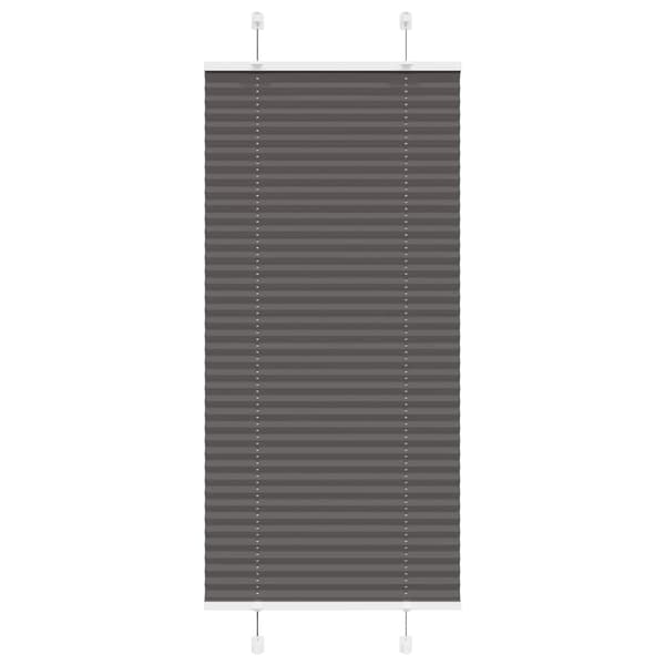 vidaXL plisseret gardin sort 60x150 cm stofbredde 59,4 cm