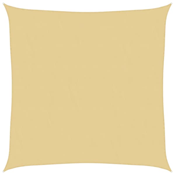 vidaXL Sun Shade Sejl, Sand, 4x4 m, 100% Polyester