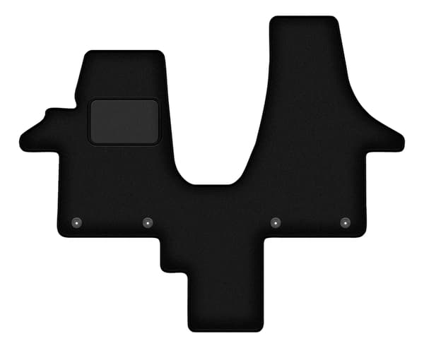 Velour bilmåtter sæt til VW Transporter T5 Caravelle 2-dørs (2003-2015)
