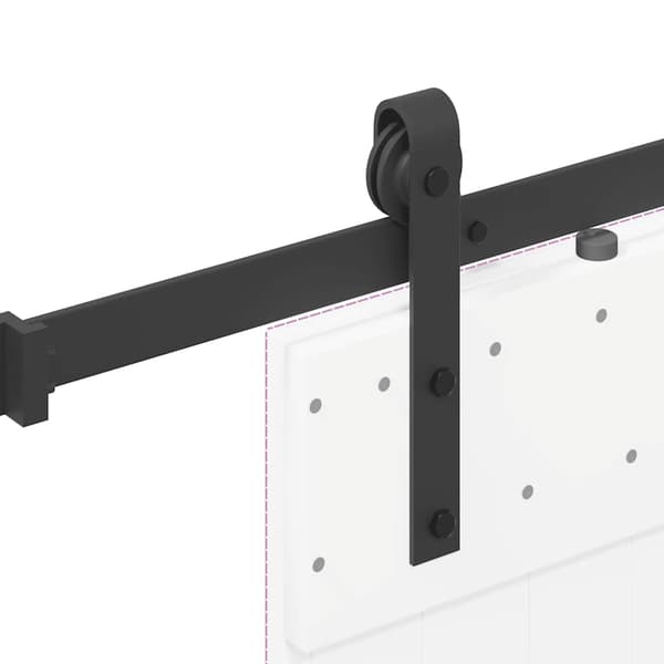 vidaXL monteringssystem til skydedør 152,5 cm stål sort