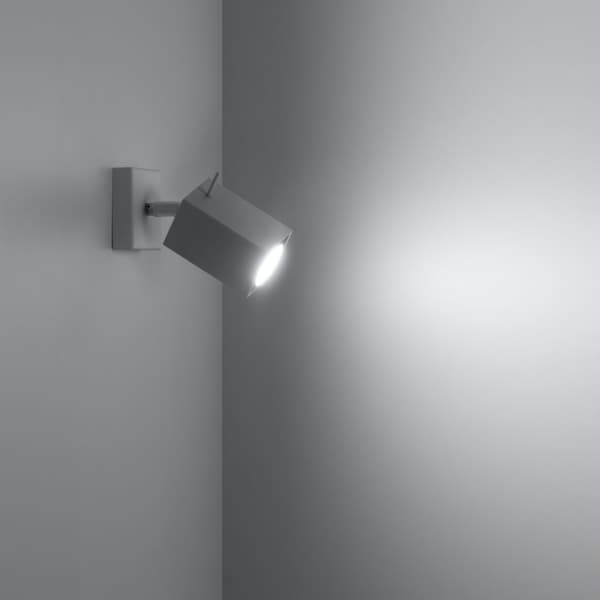VÆGLAMPE MERIDA 1 GU10 HVID SOLLUX SL.0095