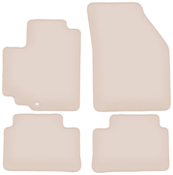PREMIUM beige bilmåtter til Nissan Pixo hatchback 2008-2013