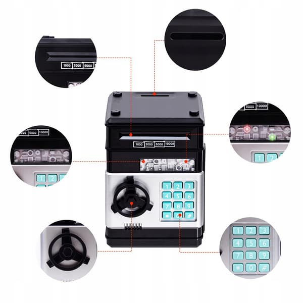 Säkerhetsbanksäk elektronisk pengeautomat 23545