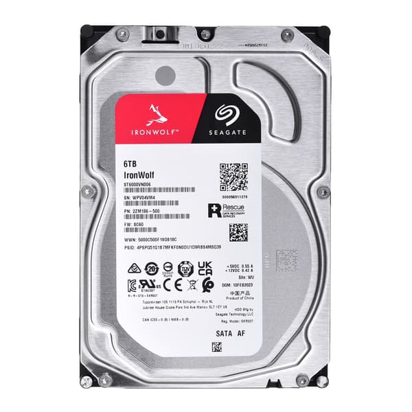 Seagate IronWolf 6TB SATA NAS-harddisk 5400 RPM
