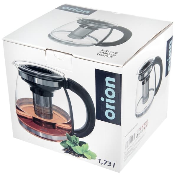 Varmebestandig glaskande med teinfuser, 1,73 l