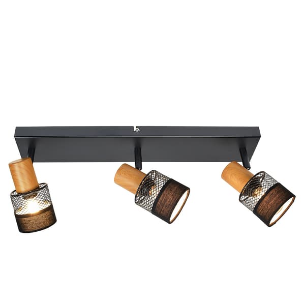 COLETTA LED FORLYGTE SORT TRÆ ITALUX SPL-90110-3