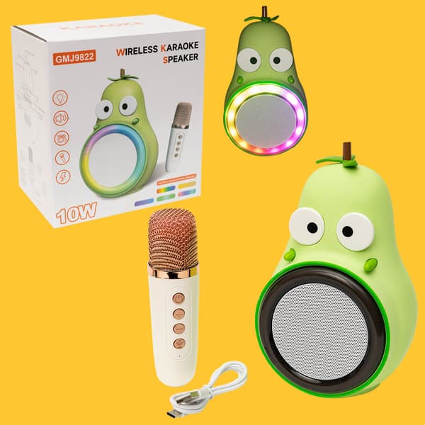 PEAR karaokesetti - Bluetooth-kaiutin ja mikrofoni