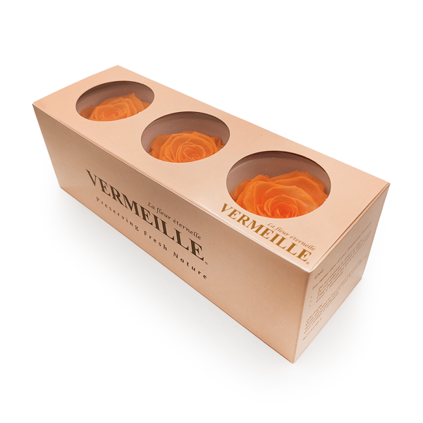 Stabiliserad ros - Orange - Orange - XL - 3 st