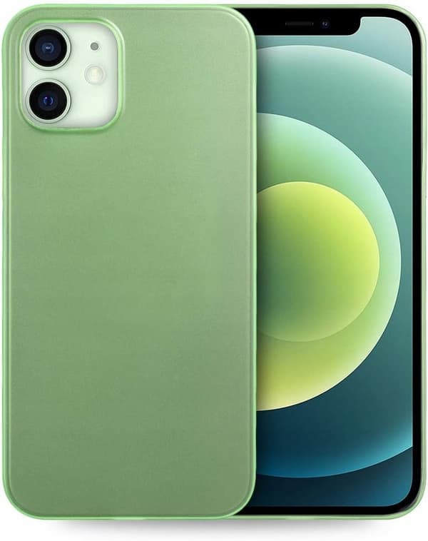 Doupi UltraSlim-cover til iPhone 12 Mini 5,4" Matgrøn Tra