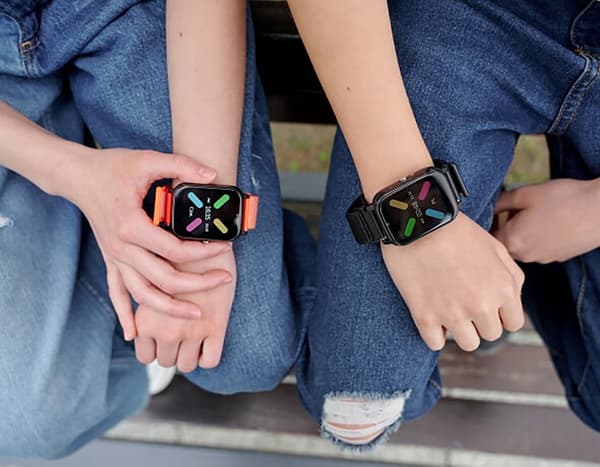 Garett Kids Tech 4G -älykello pinkki tarranauhalla