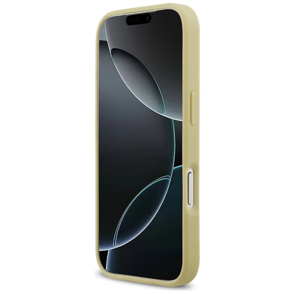 Guess Rhinestone Triangle Logo Cover til iPhone 17 Pro - Guld