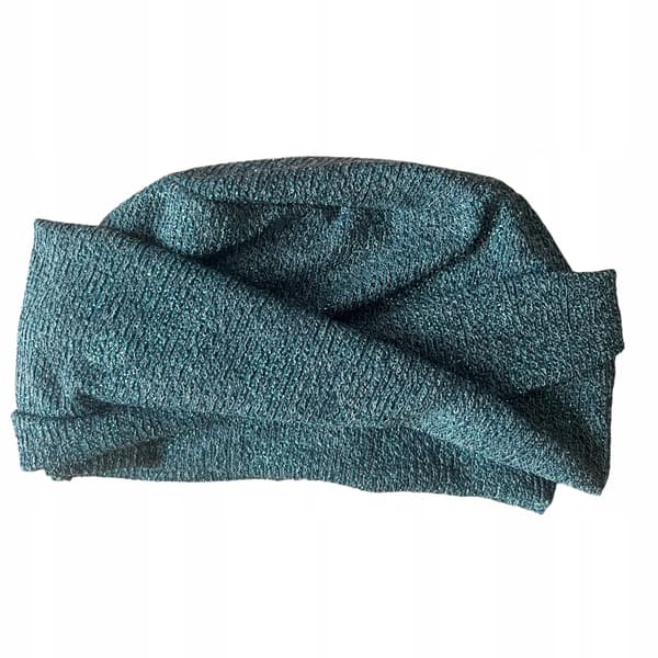 Varm vintermössa, Aurora turban med pannband - nautisk, bambufoder