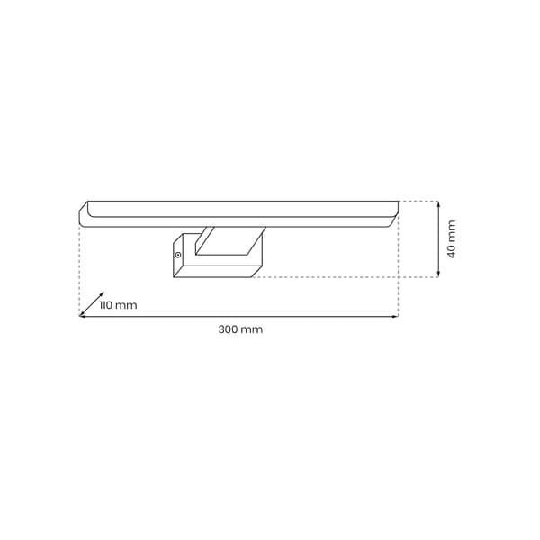 SEINÄVALAISIMEN SHINE IP44 LED KROMI MILAGRO ML028