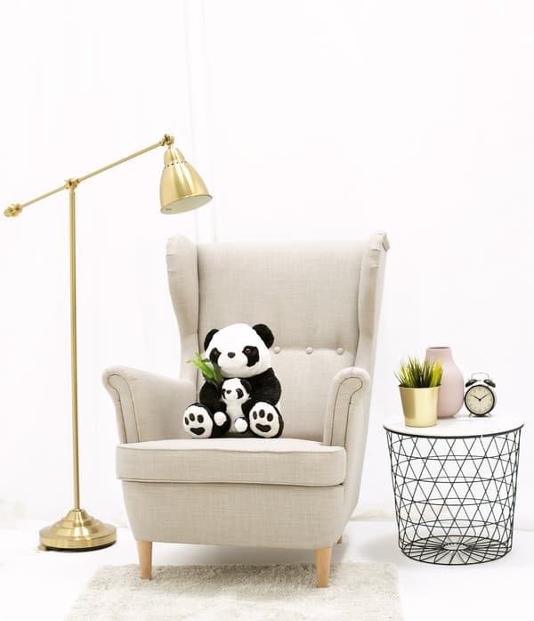 Panda med baby - 50 cm