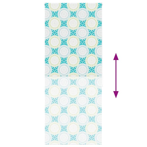 vidaXL Duschrullgardin 100x240 cm Tygbredd 96 cm