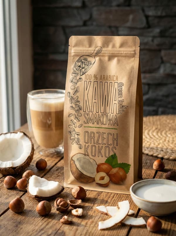 Mald kaffe smaksatt nötkokos 250 g Green Touch