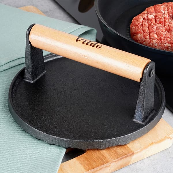 Støbejerns burgerpress CAST LINE 17,5 cm