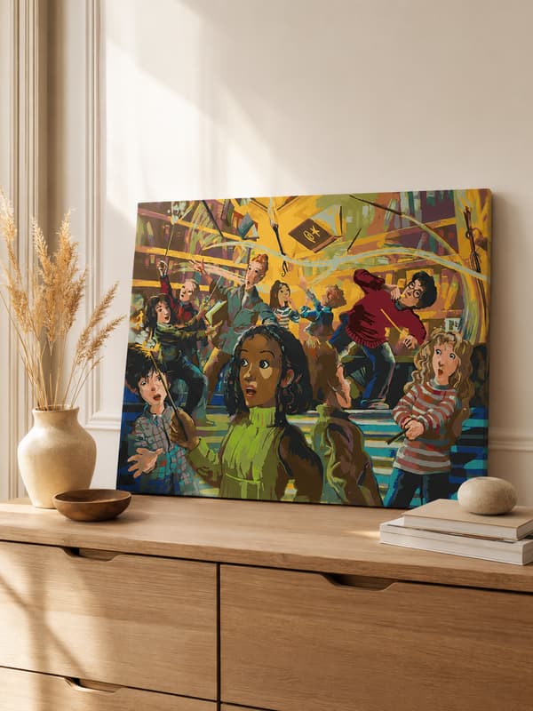 Målning med siffror Harry Potter och vakten 50x40 cm