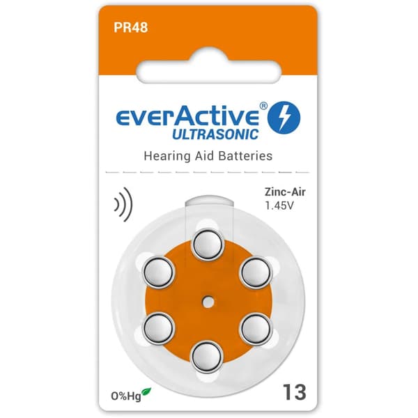 6BL EVERACTIVE HØREAPPARATBATTERIER