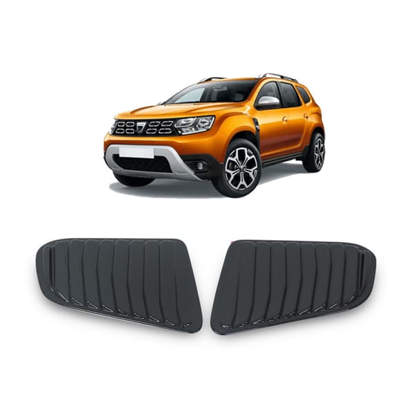 Sorte siderudebeskyttere til Dacia Duster fra 2018 til 2023