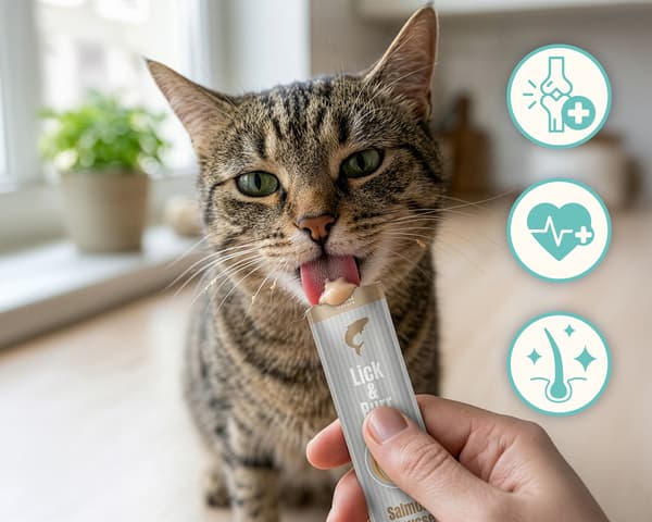 Kattgodis - Lick & Purr: Laxmousse Mersjö 60g