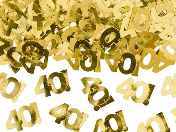 Metallisk konfetti, 40 stk., 15 g