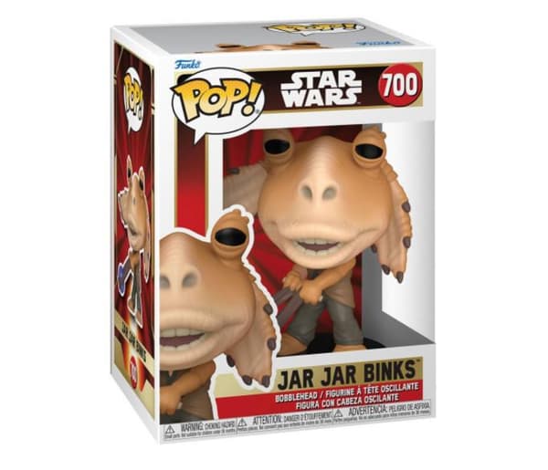 Funko Pop Star Wars 700 Jar Binks med Booma Balls figur