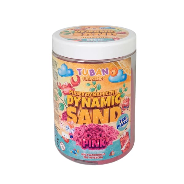 Dynamisk sand - lyserød - 1 kg