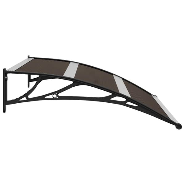 vidaXL Dörrtak svart 120 x 75 cm PC