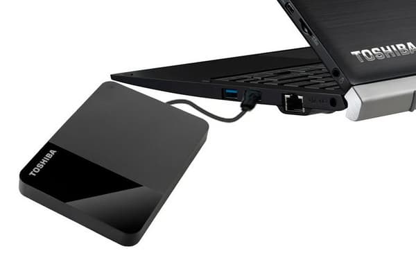Ekstern harddisk (HDD) TOSHIBA Canvio Ready 1TB Sort