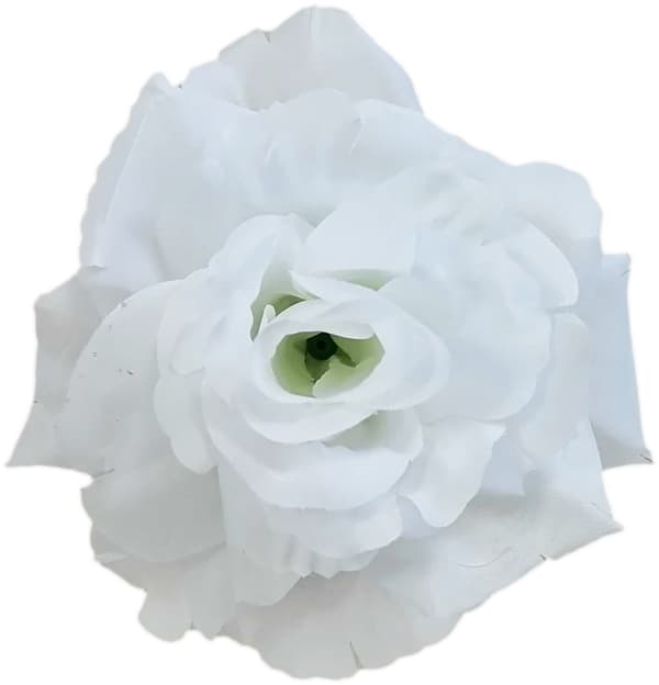 Konstgjord rosblomma vit dekorativ