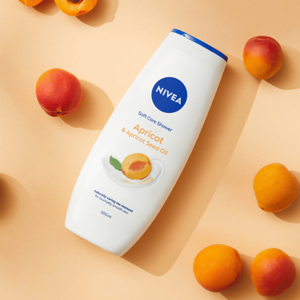 NIVEA Brusegelé Pleje & Aprikos 500 ml