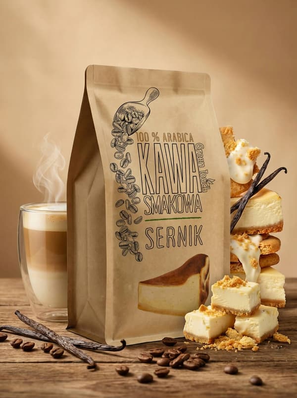 Kaffebønner med cheesecake-smag 250 g Green Touch