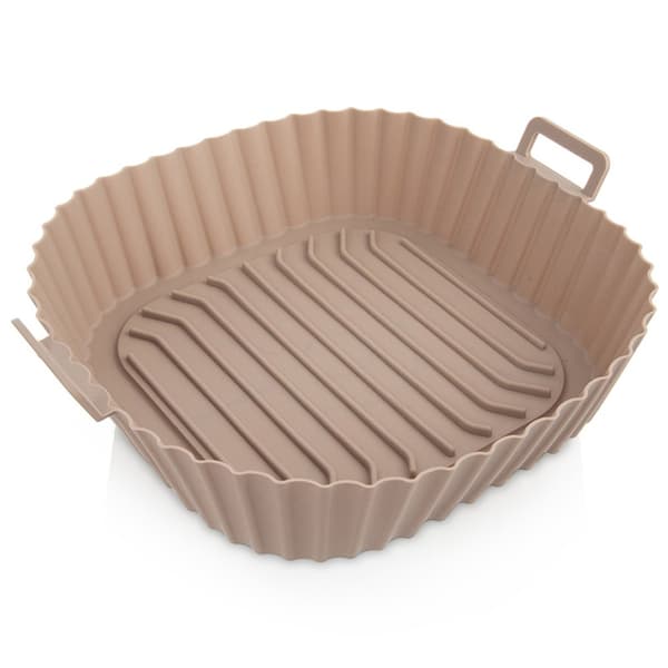 Indsats til fedtfri airfryer silikone beige 22 cm