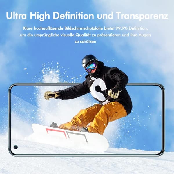 2x Härdat glas för Oneplus Nord 2, högt skydd, hållbart och solidt
