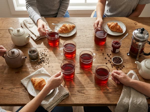 6 stycken borosilikatglas 330 ml transparenta för kaffe och te