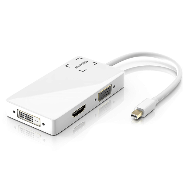 Adapter mini DisplayPort til VGA / DVI / HDMI 3-i-1 adapter konverter