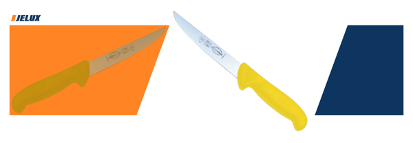 Dick urenningskniv brett blad styvt 18 cm blå