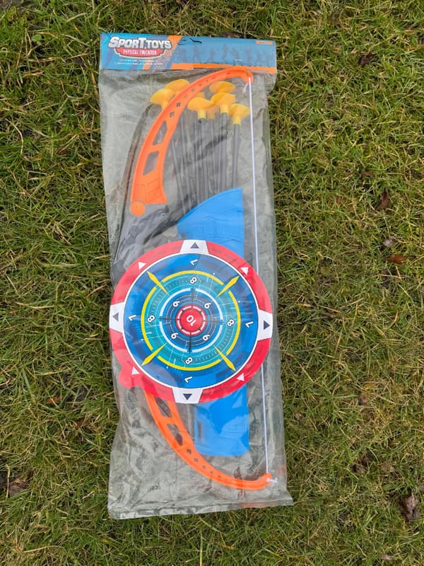 Børnebue 8 pile QUIVER Målpile Bue 52 cm ARCHER Sæt