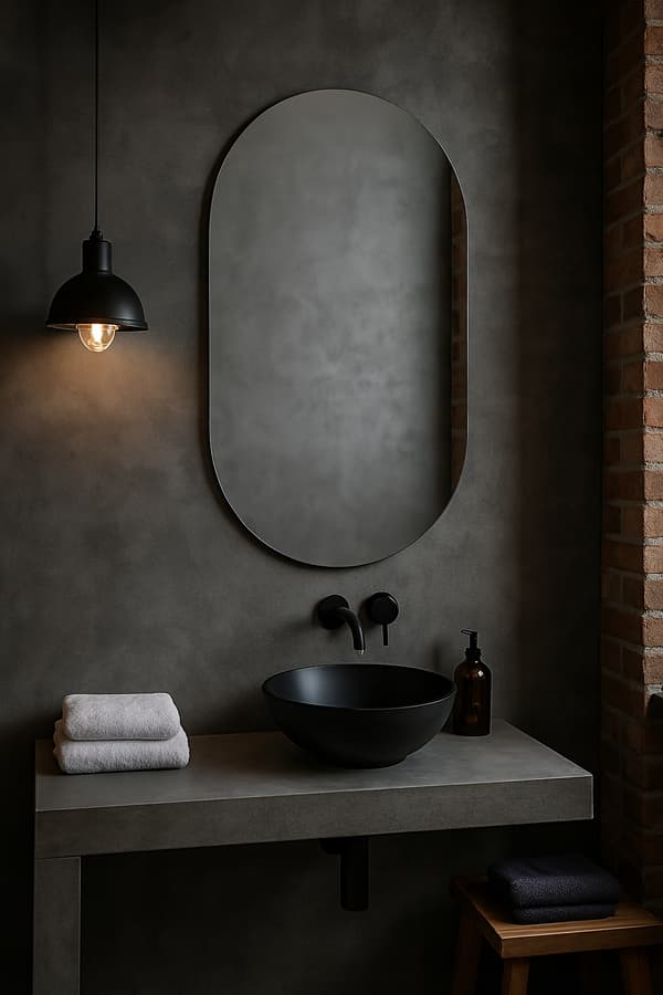 Spegel Oval Klassisk 60x110 Silver Oformlig Form Aria