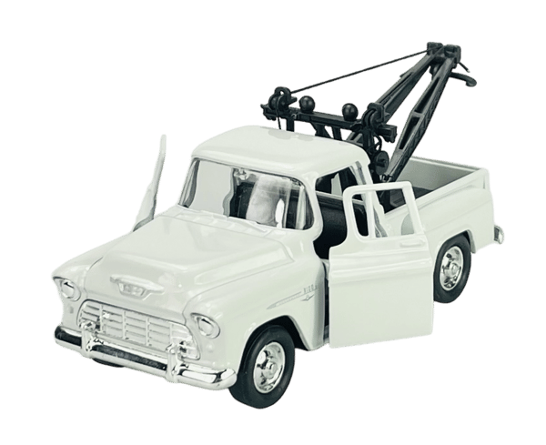 WELLY OLD TIMER 1955 CHEVY STEPSIDE BORRELASTBIL HVID 1:34 43765
