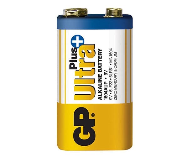 BATTERI ULTRA+ ALKALIN 9V 6LF22 - GP1604AUP-U1