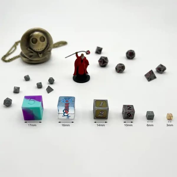 Hobbiton RPG terninger lille sæt med 7 metalterninger