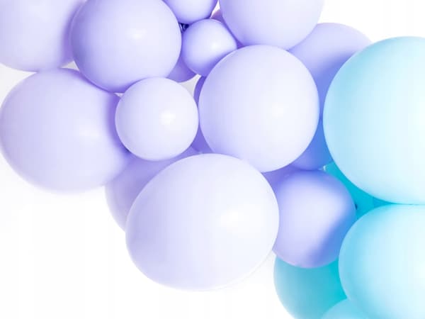 Pastellinvioletit syntymäpäiväilmapallot 12 cm 100 kpl.