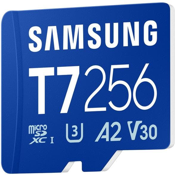 SAMSUNG T7 microSDXC UHS-I 256 GB blått minneskort